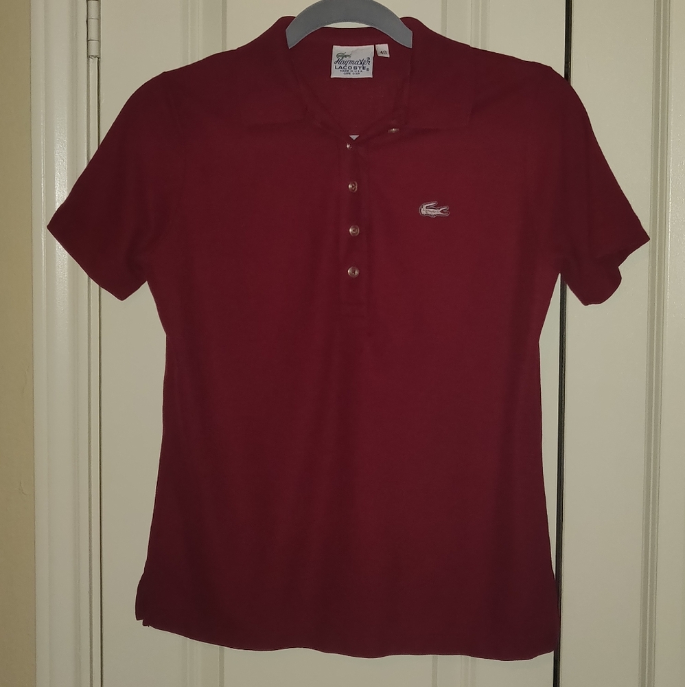 Vintage Haymaker Lacoste Maroon polo (40)